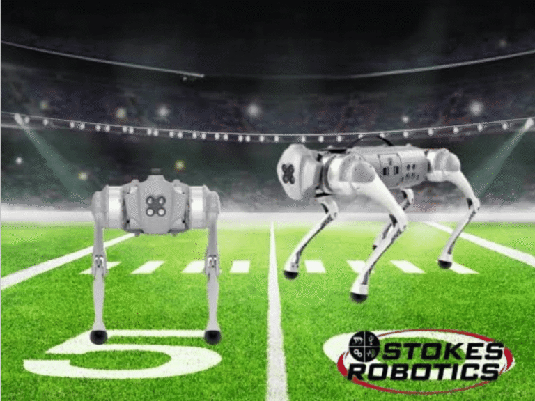Stokes Robotics robots at the Super Bowl tailgate party
